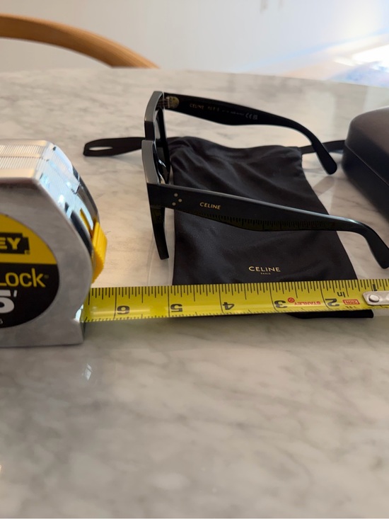 Celine Black Rectangular Sunglasses main image 10